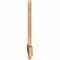 Ekena Millwork Eugene Smooth Timber Gable Bracket, Western Red Cedar, 48"W x 24"H x 1 1/2"D x 3 1/2"F, 12/12 Pitch GBW048X24X0204EUG00SWR - alternate 2
